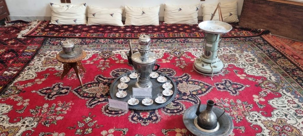 Coffee laid out at Mosul Heritage House